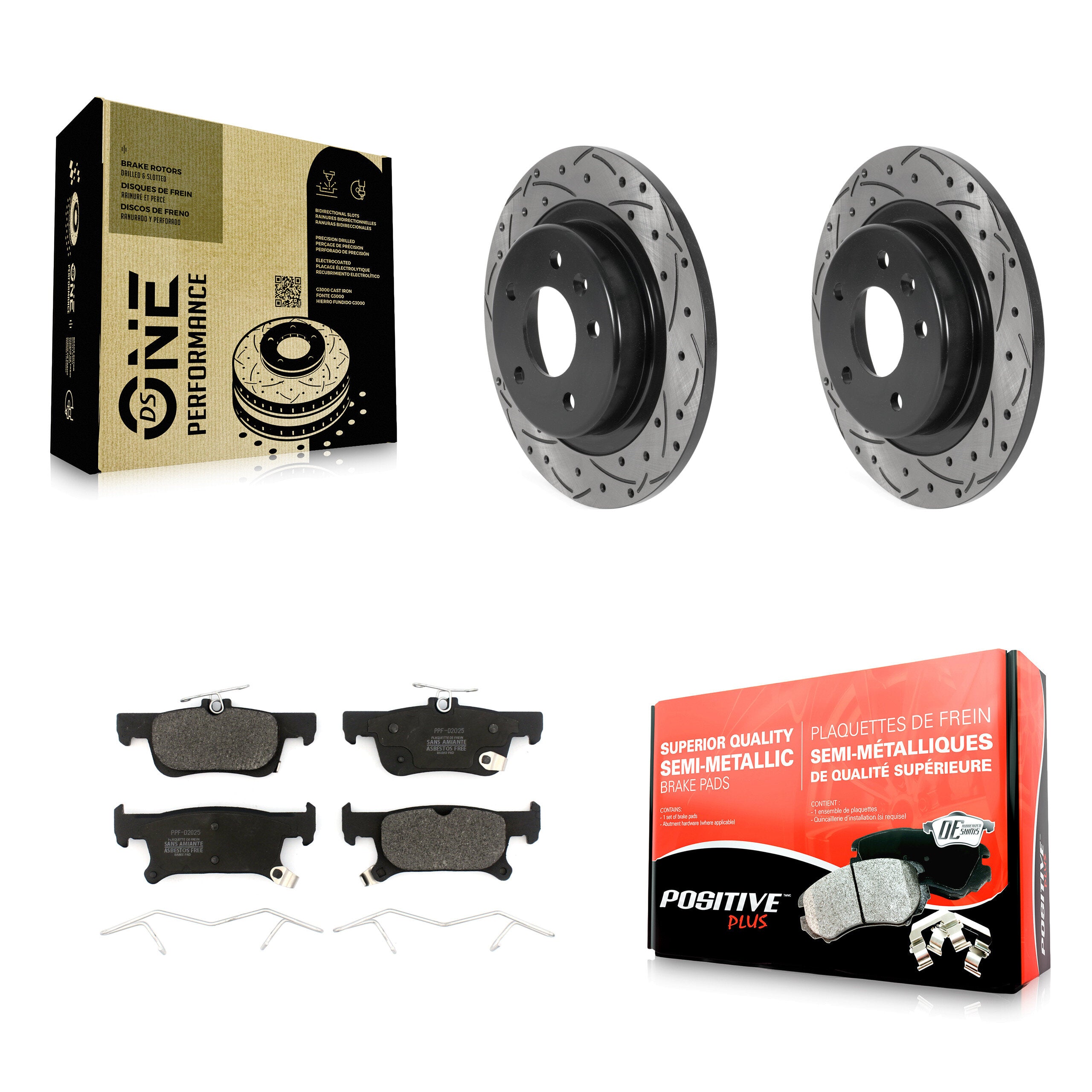 Transit Auto KDF-100877 Disc Brake Kit for 2016-2019 Buick Envision - Rear