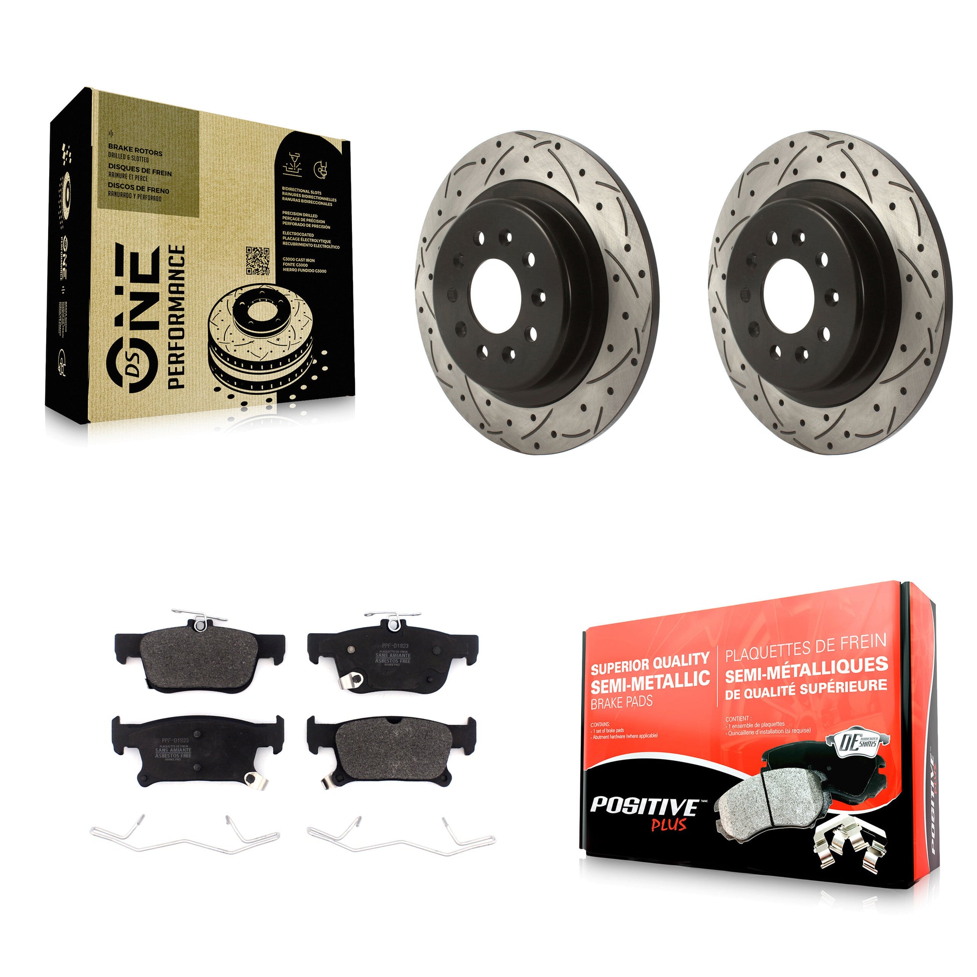 Transit Auto KDF-100878 Disc Brake Kit for 2016-2018 Buick Envision - Rear