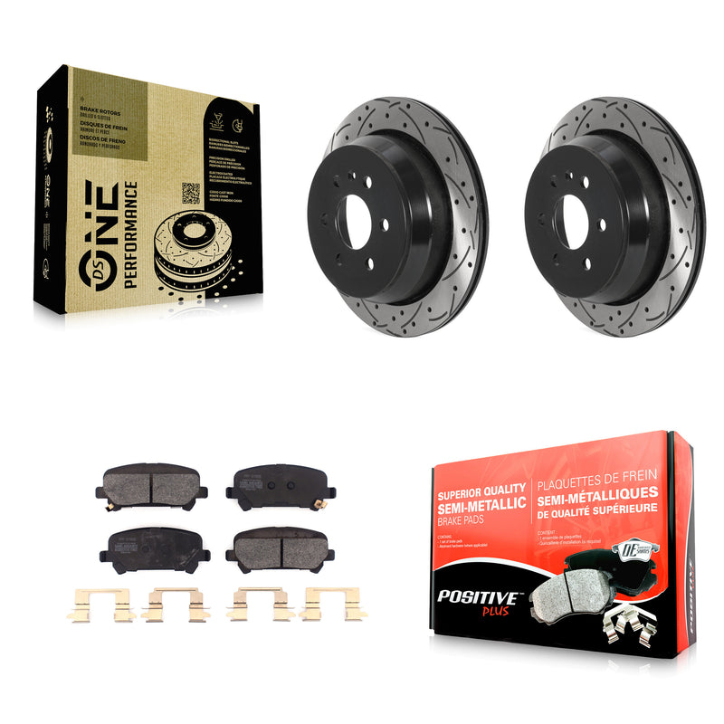Transit Auto KDF-100880 Disc Brake Kit for 2015-2020 Chevrolet Colorado, GMC Canyon - Rear