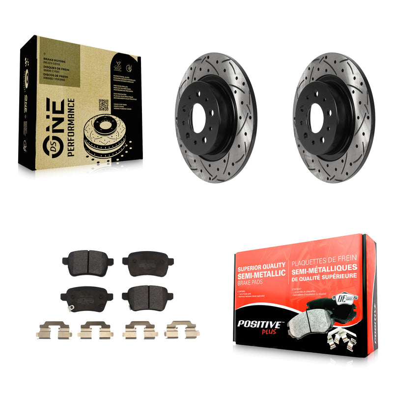 Transit Auto KDF-100885 Disc Brake Kit for 2014-2020 Fiat 500L - Rear