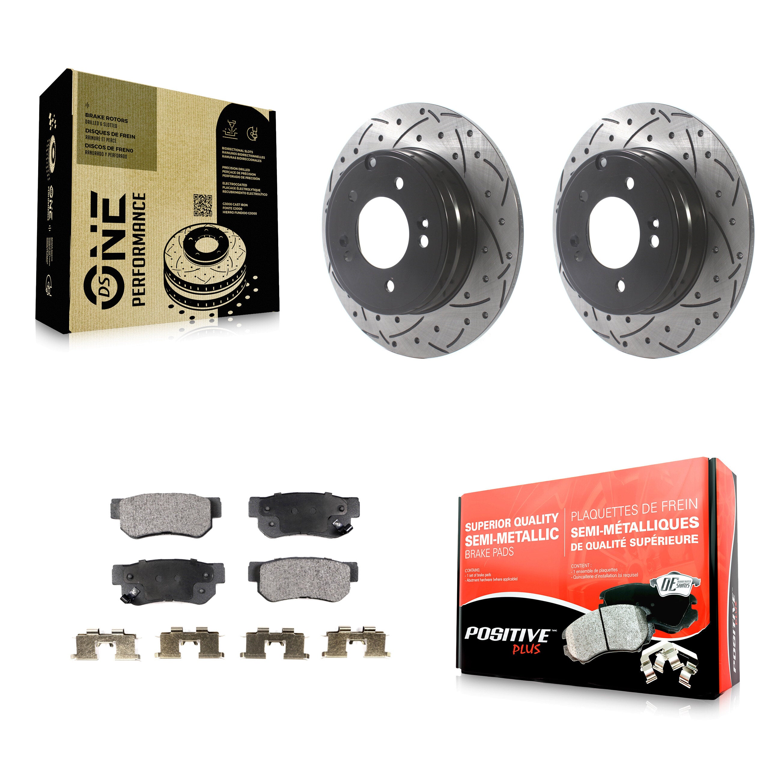 Transit Auto KDF-100897 Disc Brake Kit for 2006-2008 Hyundai Sonata - Rear