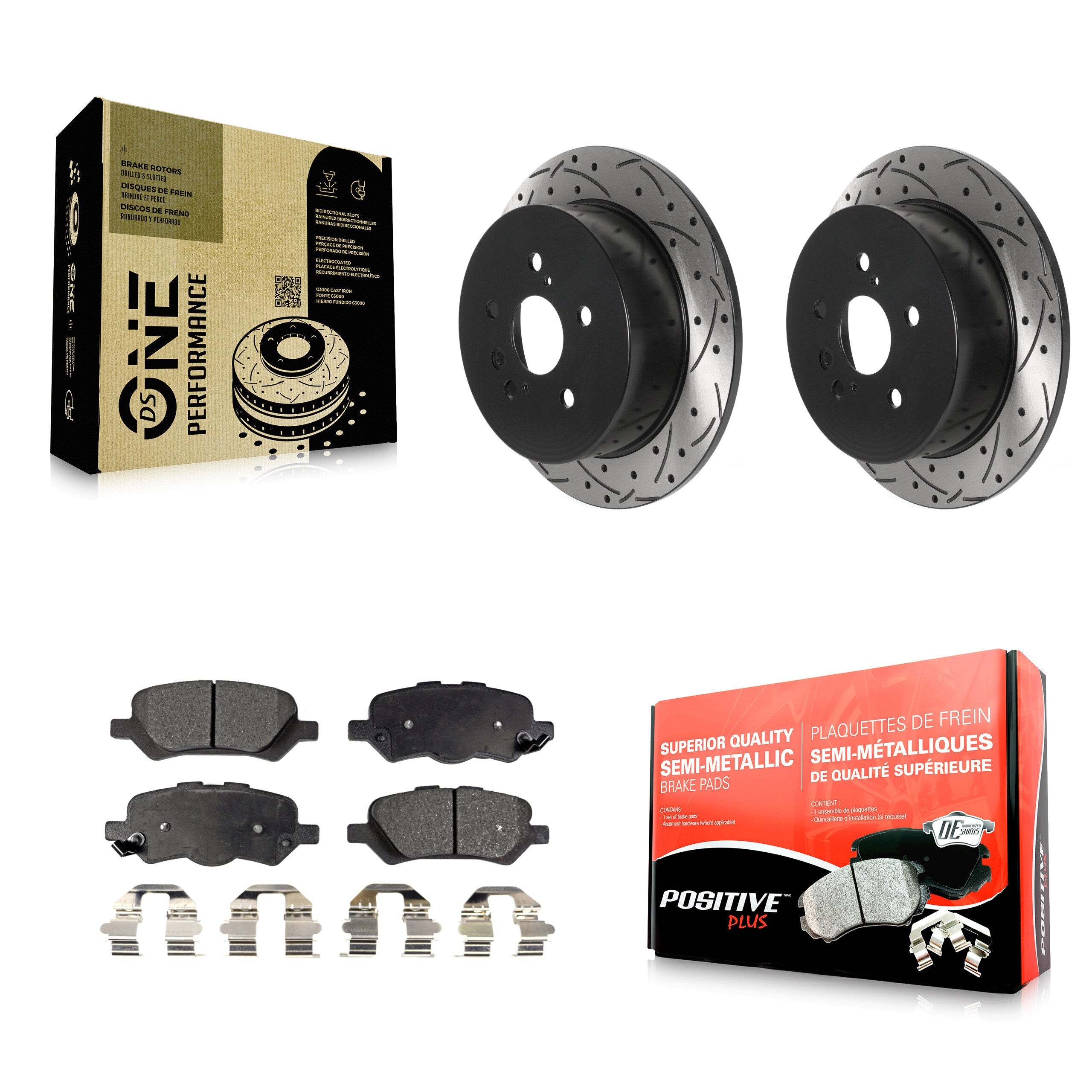 Transit Auto KDF-100904 Disc Brake Kit for 2009-2016 Toyota Venza - Rear