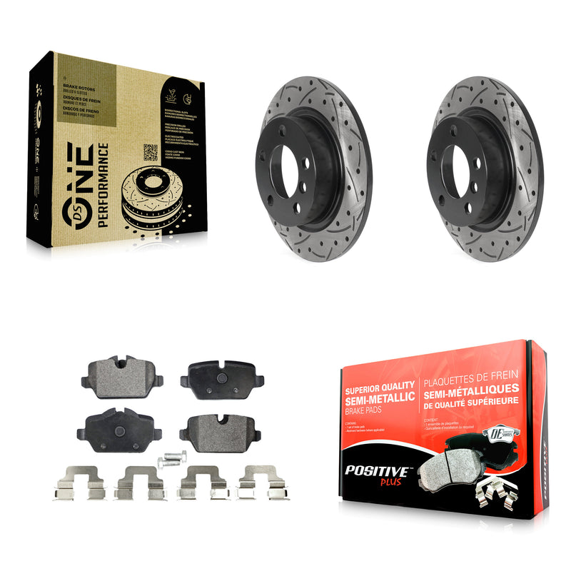 Transit Auto KDF-100911 Disc Brake Kit for 2011-2015 Mini Cooper Paceman, Mini Cooper Countryman - Rear