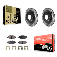 Transit Auto KDF-100914 Disc Brake Kit for 2015-2017 Hyundai Azera, Hyundai Sonata - Rear