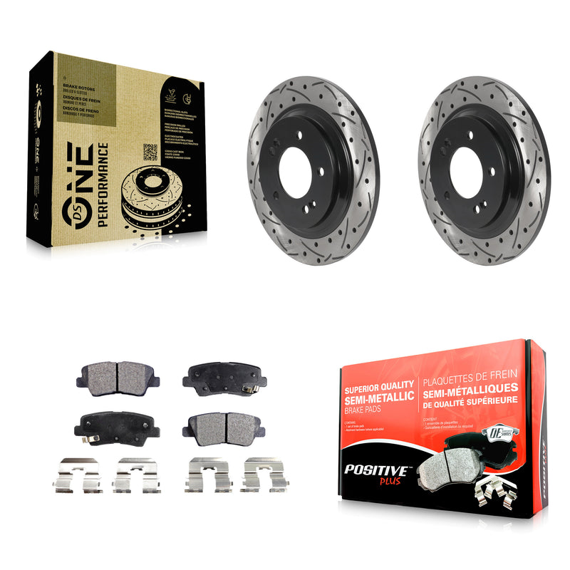 Transit Auto KDF-100915 Disc Brake Kit for 2013-2016 Kia Optima, Kia Soul EV and More - Rear