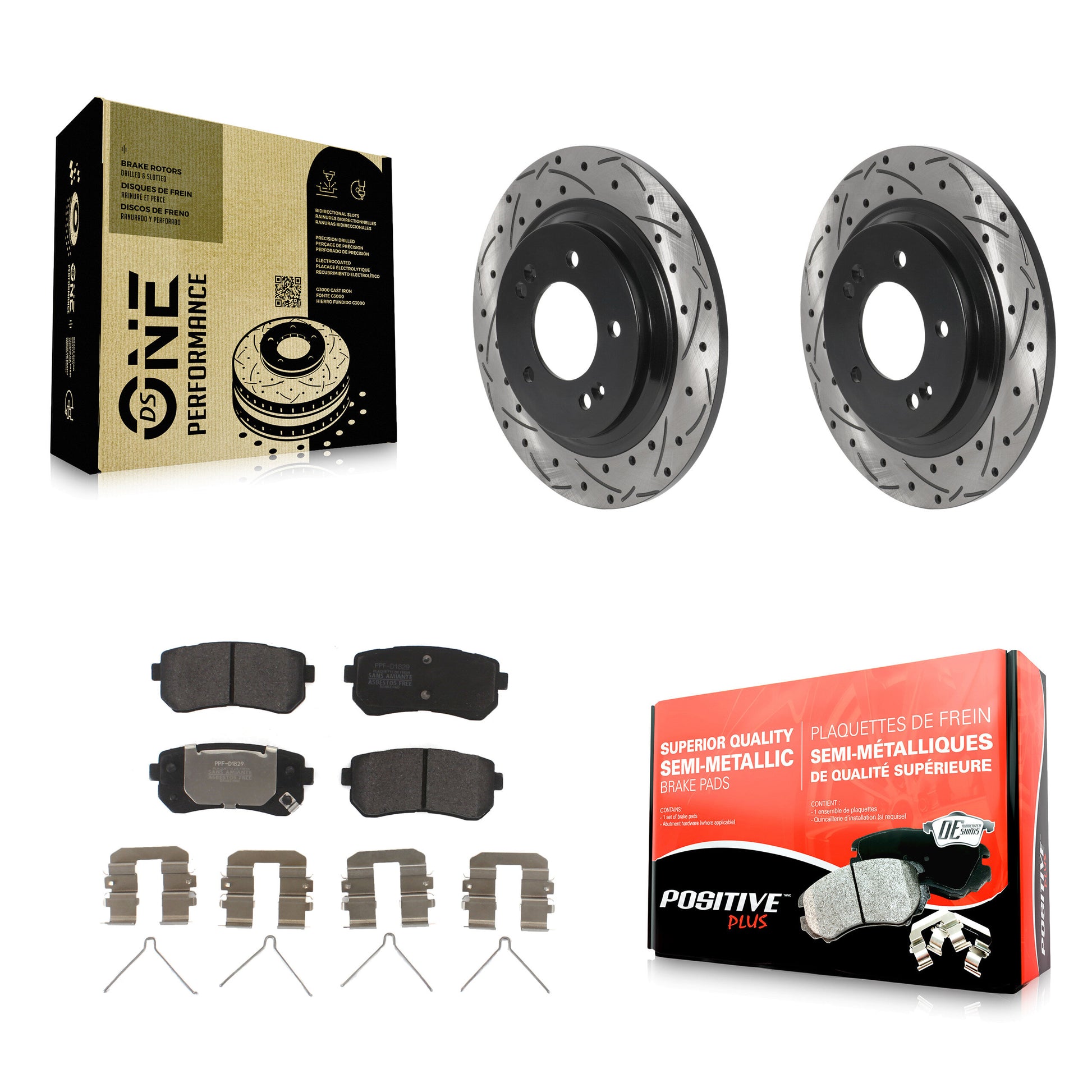 Transit Auto KDF-100918 Disc Brake Kit for 2016 Kia Optima - Rear