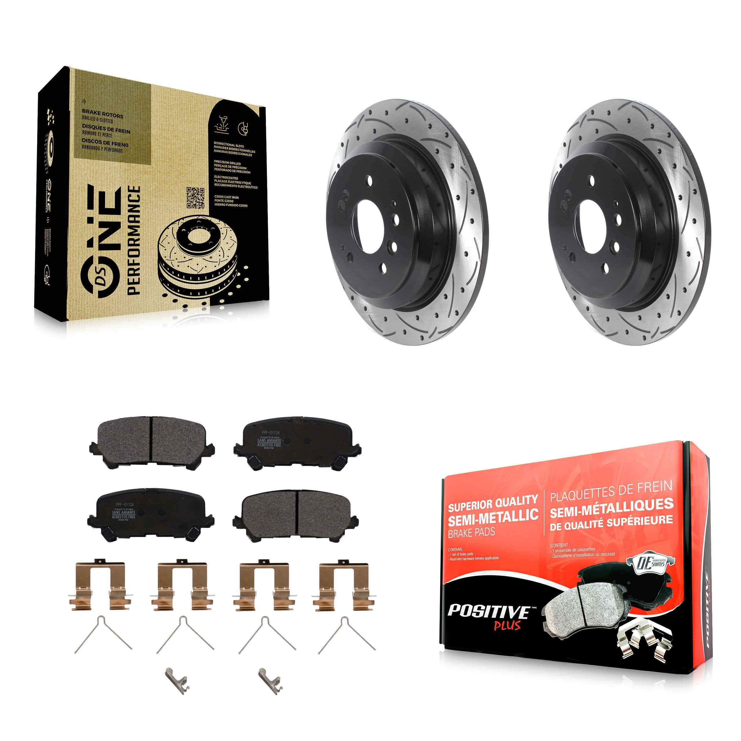 Transit Auto KDF-100926 Disc Brake Kit for 2016-2024 Honda Passport, Honda Ridgeline, Honda Pilot - Rear