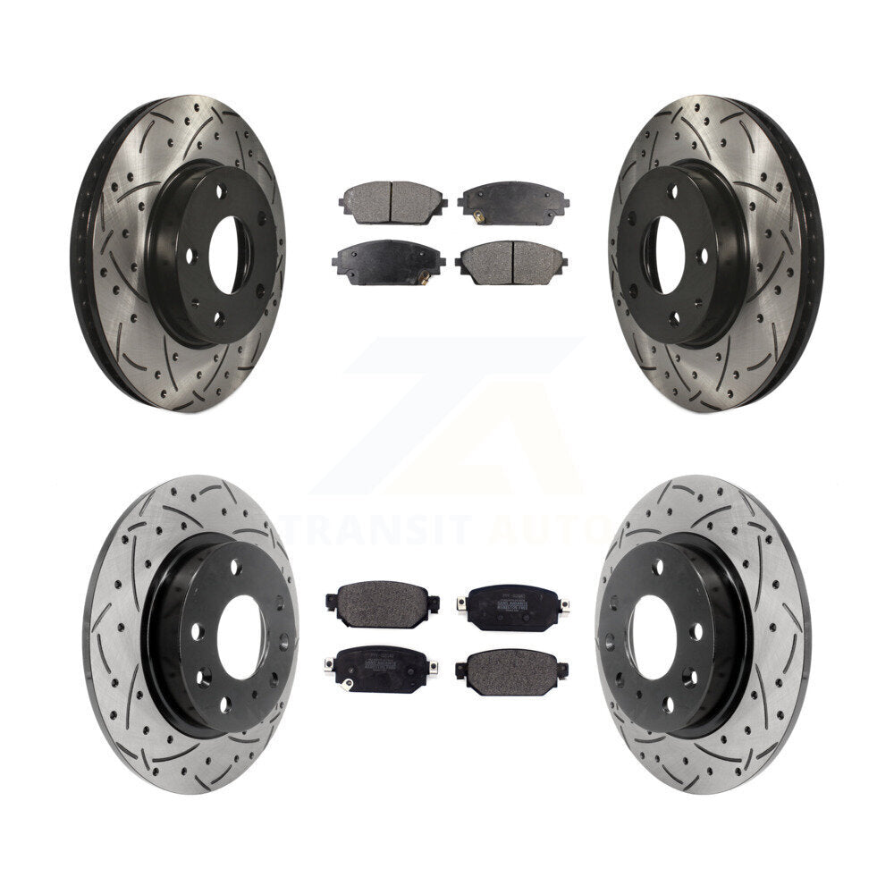 Transit Auto KDF-100941 Disc Brake Kit for 2019-2022 Mazda CX-3 - Front and Rear