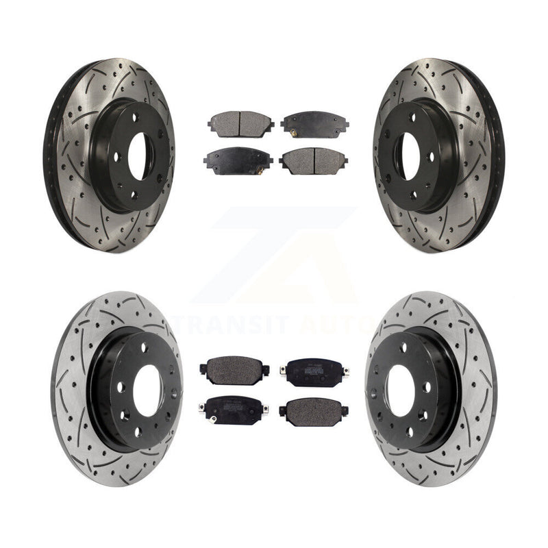 Transit Auto KDF-100941 Disc Brake Kit for 2019-2022 Mazda CX-3 - Front and Rear