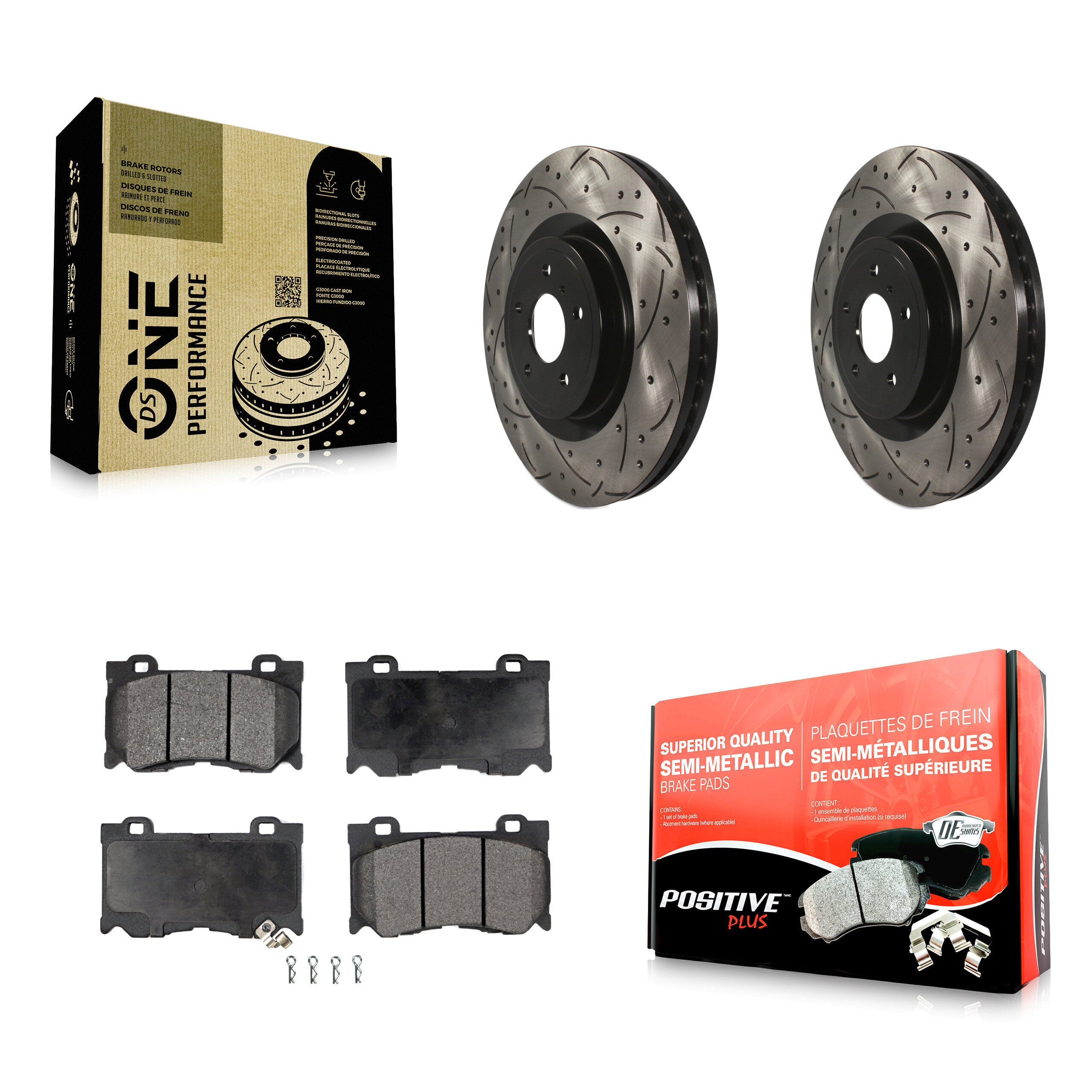 Transit Auto KDF-100944 Disc Brake Kit for 2009-2024 Nissan Z, INFINITI Q60 and More - Front
