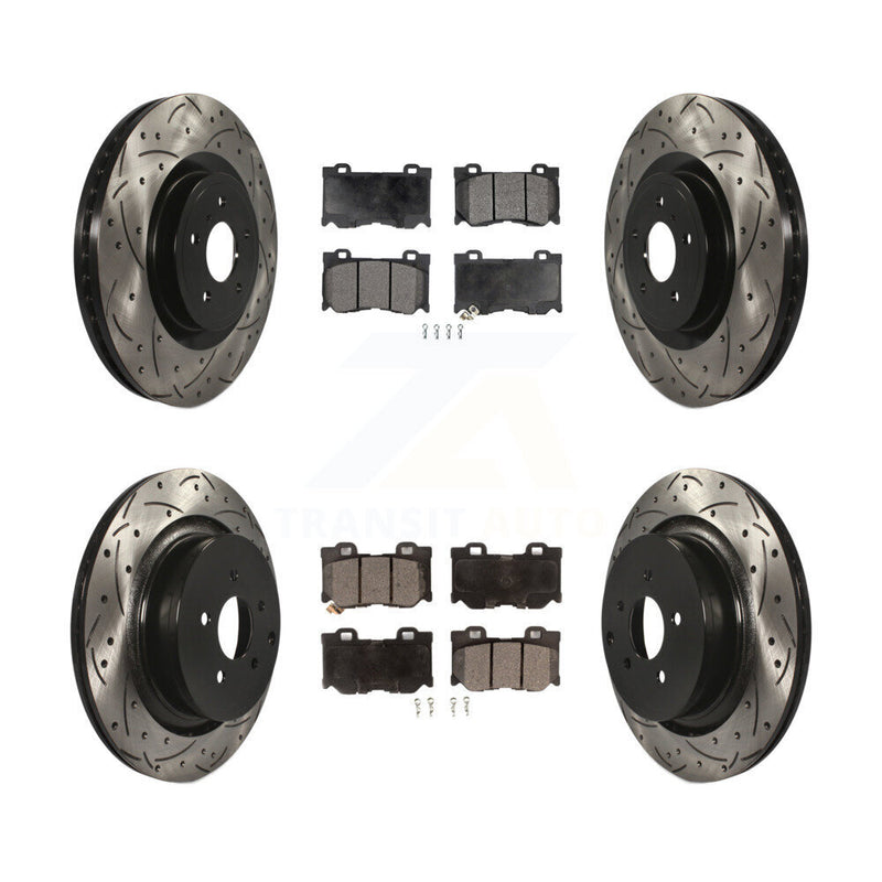 Transit Auto KDF-100957 Disc Brake Kit for 2009-2013 INFINITI FX50 - Front and Rear