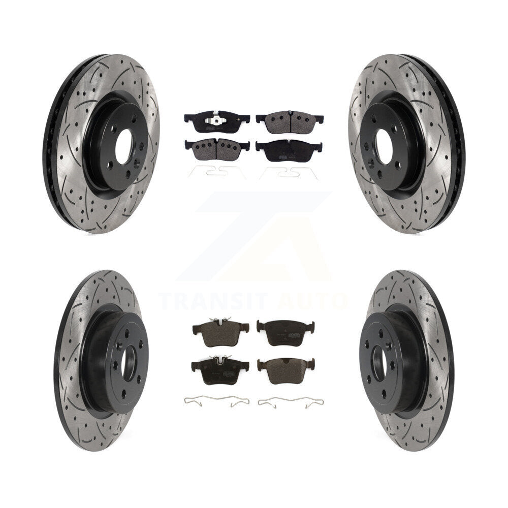 Transit Auto KDF-100961 Disc Brake Kit for 2016-2019 Land Rover Range Rover Evoque - Front and Rear