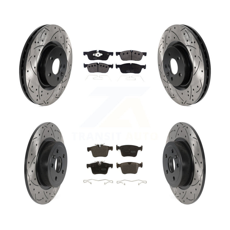 Transit Auto KDF-100961 Disc Brake Kit for 2016-2019 Land Rover Range Rover Evoque - Front and Rear