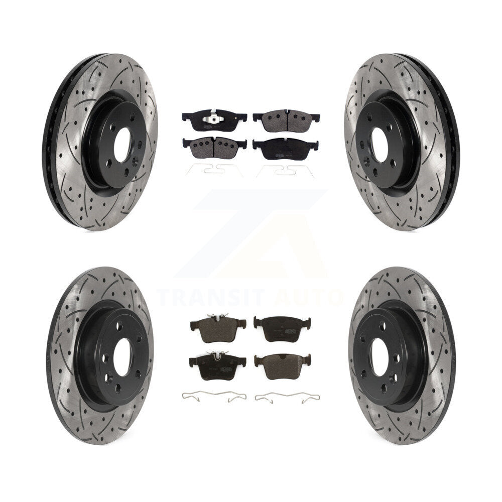 Transit Auto KDF-100963 Disc Brake Kit for 2015-2019 Jaguar E-Pace, Land Rover Discovery Sport - Front and Rear
