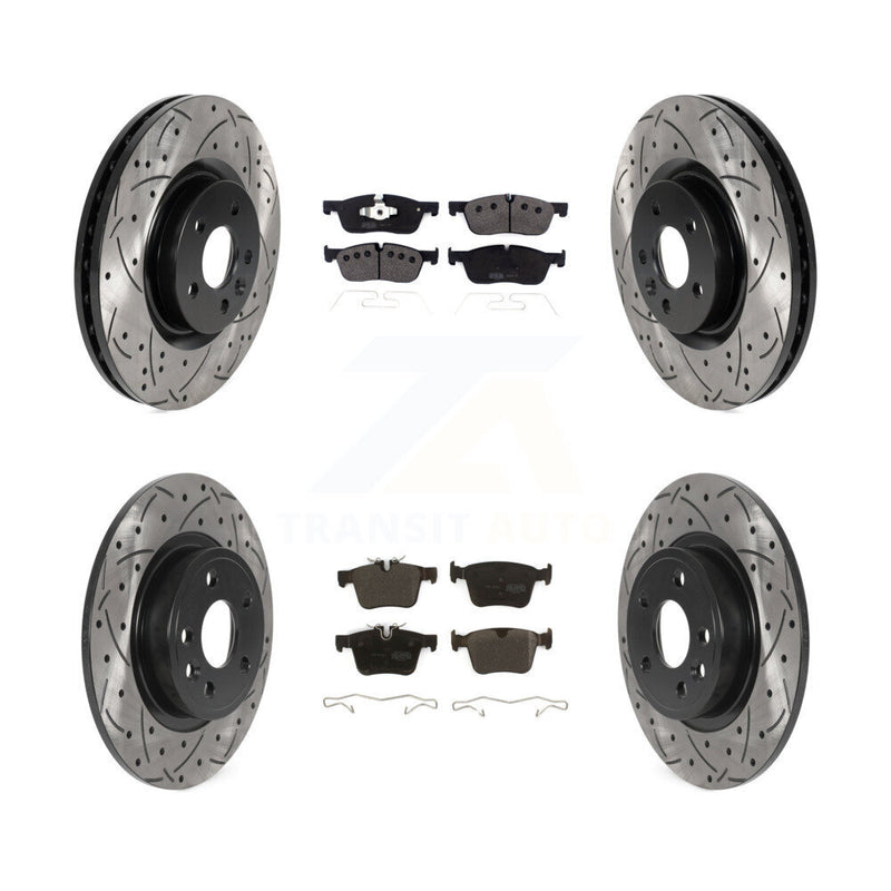 Transit Auto KDF-100963 Disc Brake Kit for 2015-2019 Jaguar E-Pace, Land Rover Discovery Sport - Front and Rear