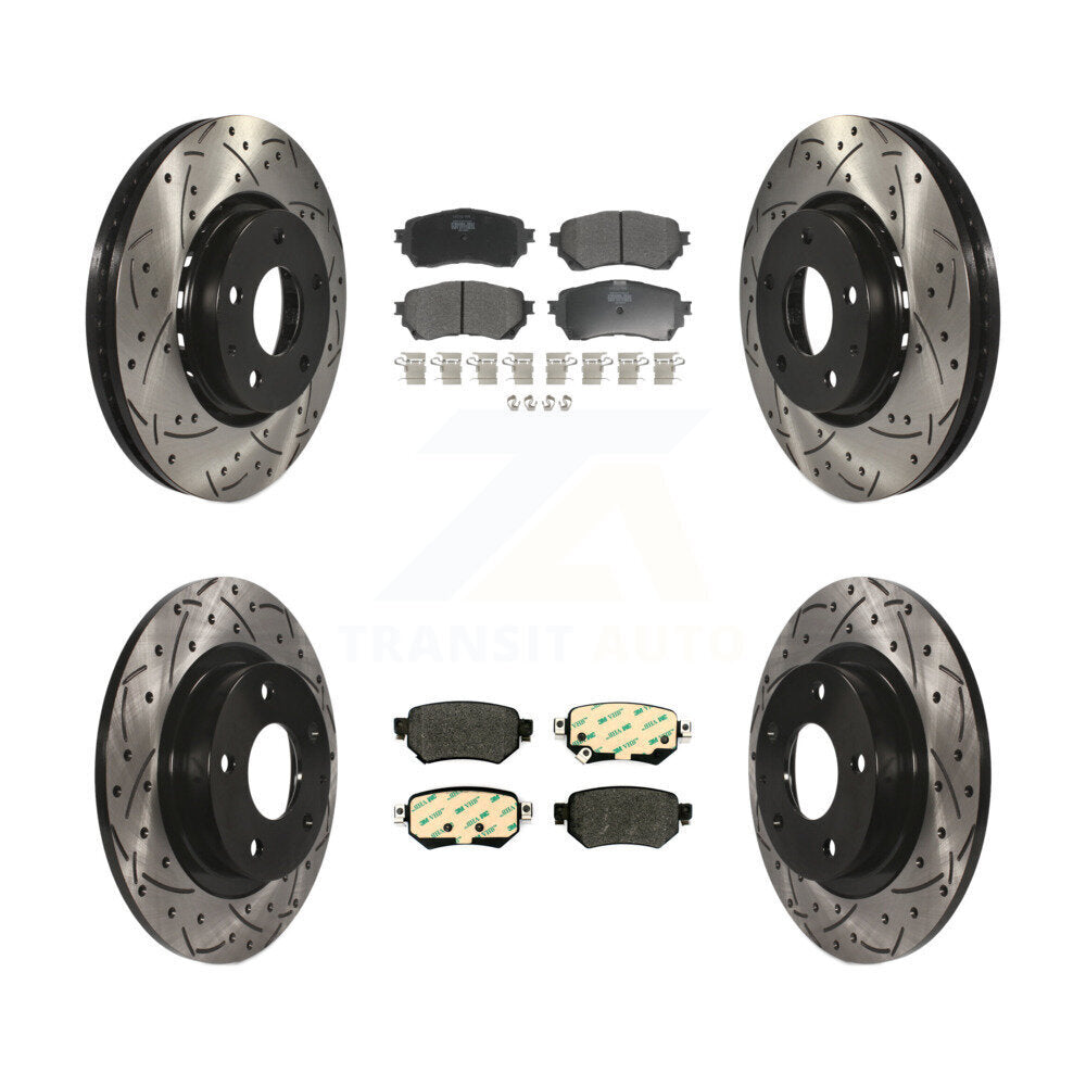 Transit Auto KDF-100964 Disc Brake Kit for 2019-2021 Mazda 6 - Front and Rear