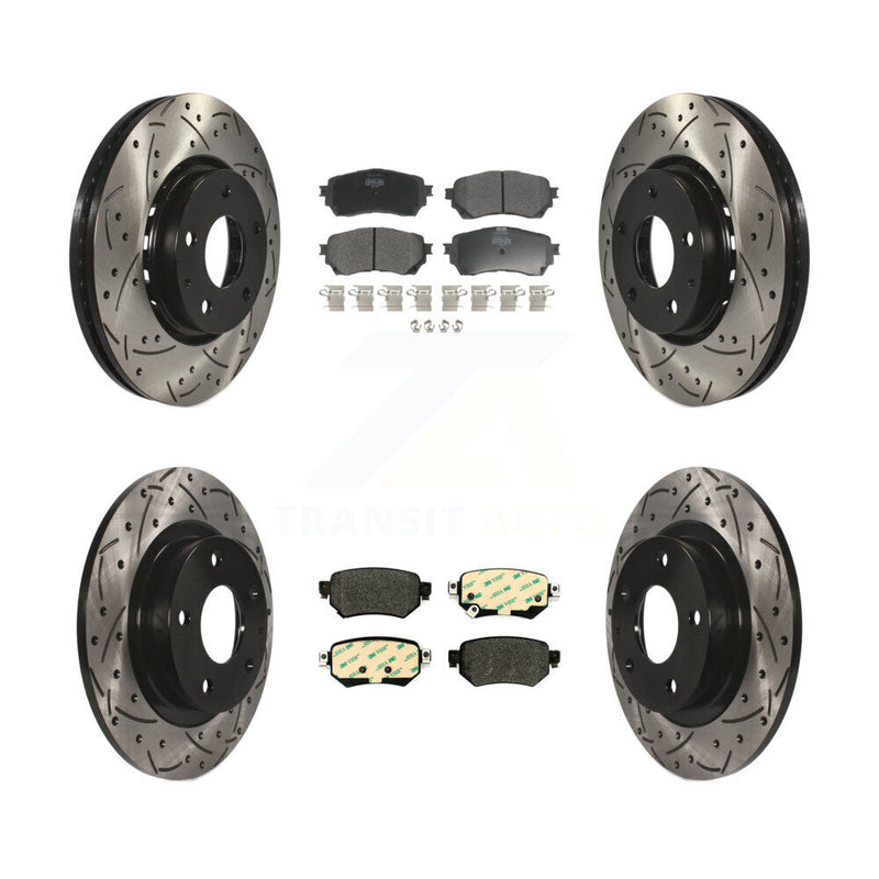 Transit Auto KDF-100964 Disc Brake Kit for 2019-2021 Mazda 6 - Front and Rear