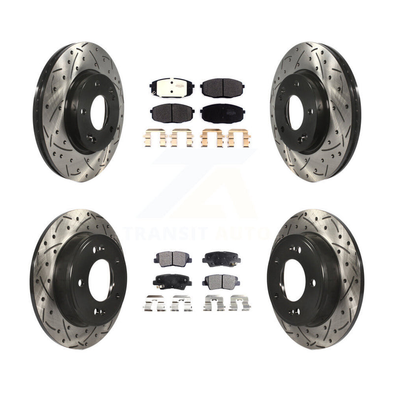 Transit Auto KDF-100968 Disc Brake Kit for 2014-2016 Kia Soul - Front and Rear