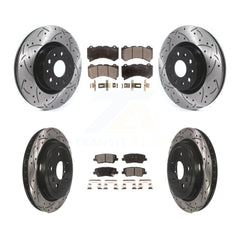 Transit Auto KDF-100974 Disc Brake Kit for 2016 Cadillac CTS - Front and Rear