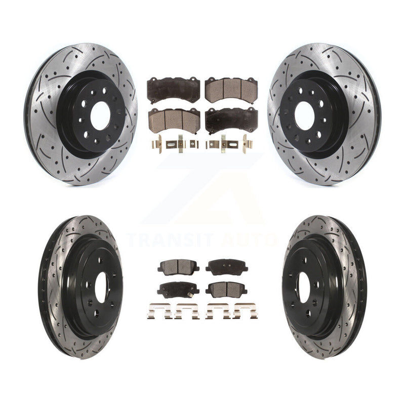 Transit Auto KDF-100974 Disc Brake Kit for 2016 Cadillac CTS - Front and Rear