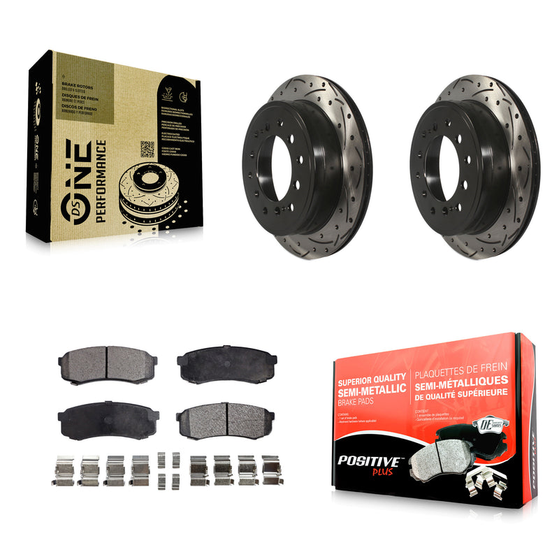 Transit Auto KDF-100983 Disc Brake Kit for 2010-2023 Lexus GX460, Toyota 4Runner, Toyota FJ Cruiser - Rear