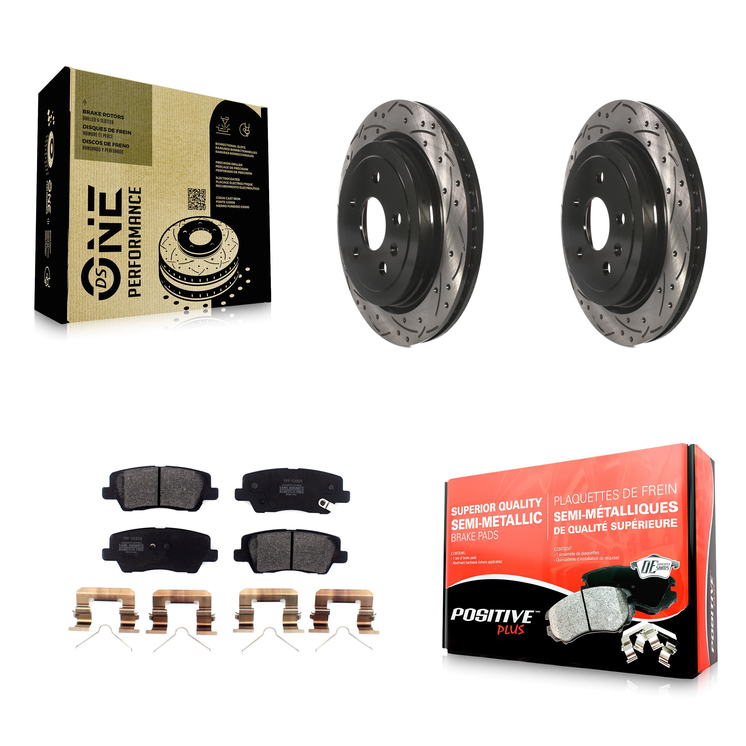 Transit Auto KDF-100987 Disc Brake Kit for 2016-2019 Cadillac CTS - Rear