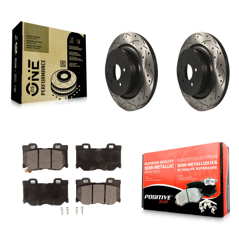 Transit Auto KDF-100989 Disc Brake Kit for 2009-2024 INFINITI Q60, INFINITI Q70L and More - Rear