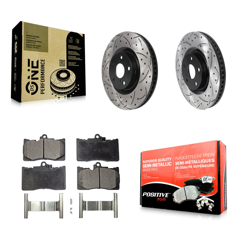 Transit Auto KDF-101001 Disc Brake Kit for 2007-2024 Lexus IS300, Lexus IS350 and More - Front