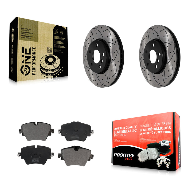 Transit Auto KDF-101016 Disc Brake Kit for 2016-2022 Mini Cooper Countryman, Mini Cooper Clubman - Front