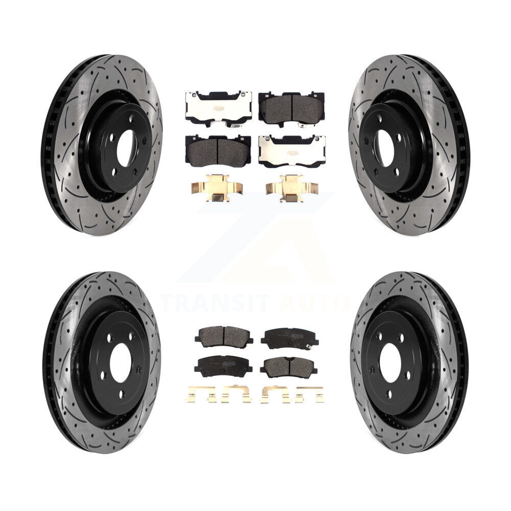 Transit Auto KDF-101019 Disc Brake Kit for 2015-2019 Ford Mustang - Front and Rear