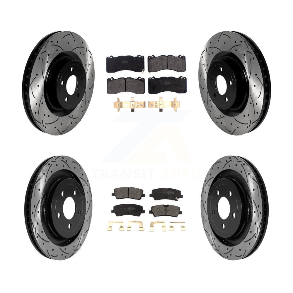 Transit Auto KDF-101021 Disc Brake Kit for 2015-2022 Ford Mustang - Front and Rear