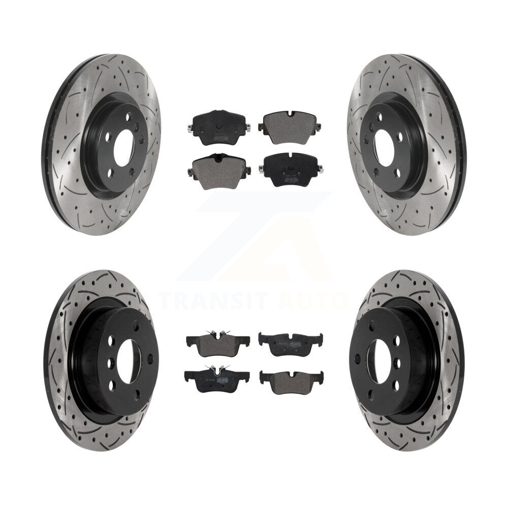 Transit Auto KDF-101023 Disc Brake Kit for 2017-2022 Mini Cooper Countryman - Front and Rear