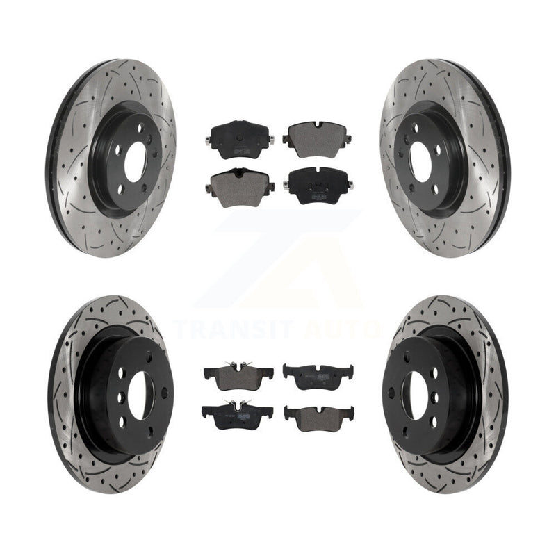 Transit Auto KDF-101023 Disc Brake Kit for 2017-2022 Mini Cooper Countryman - Front and Rear