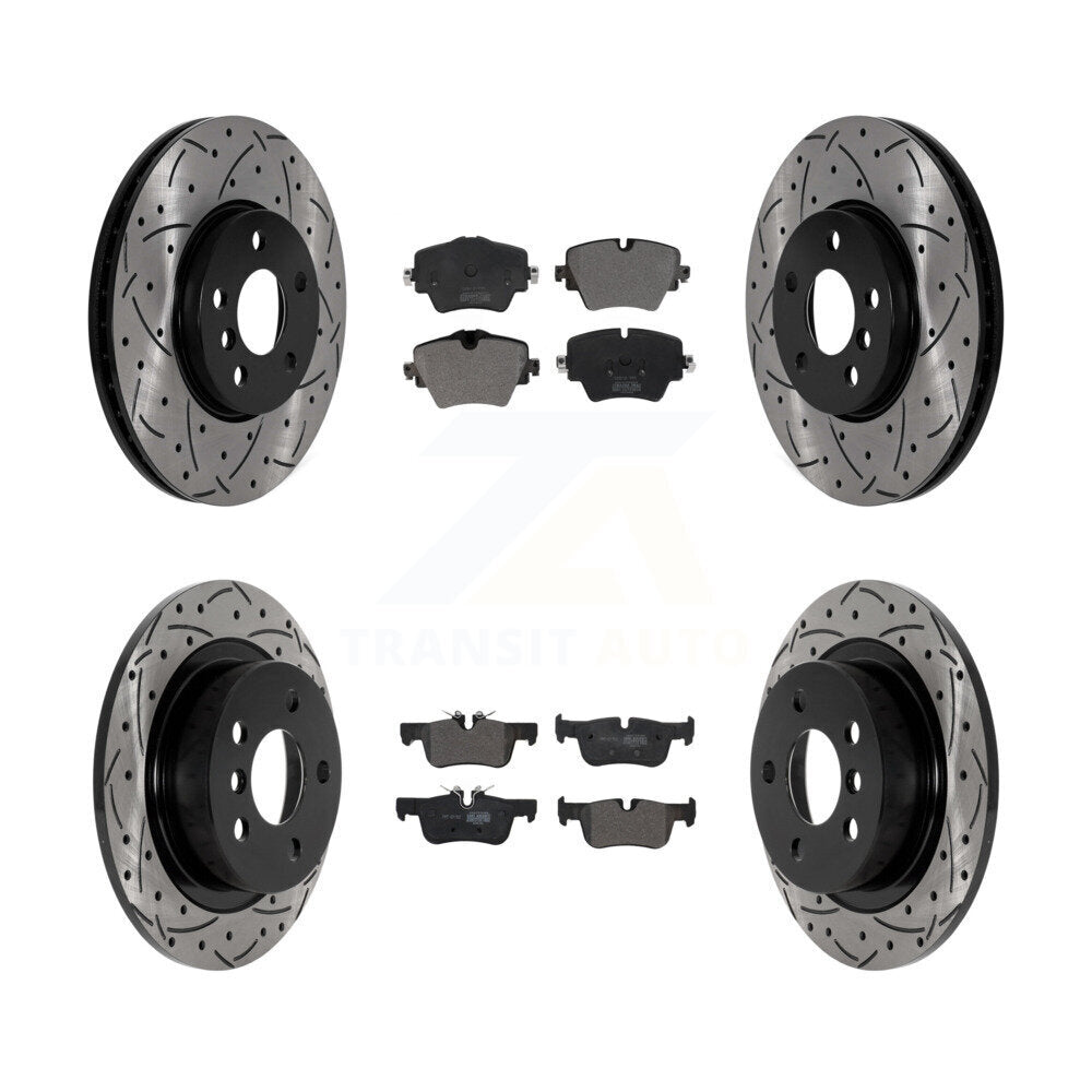 Transit Auto KDF-101024 Disc Brake Kit for 2016-2022 Mini Cooper Countryman, Mini Cooper Clubman - Front and Rear
