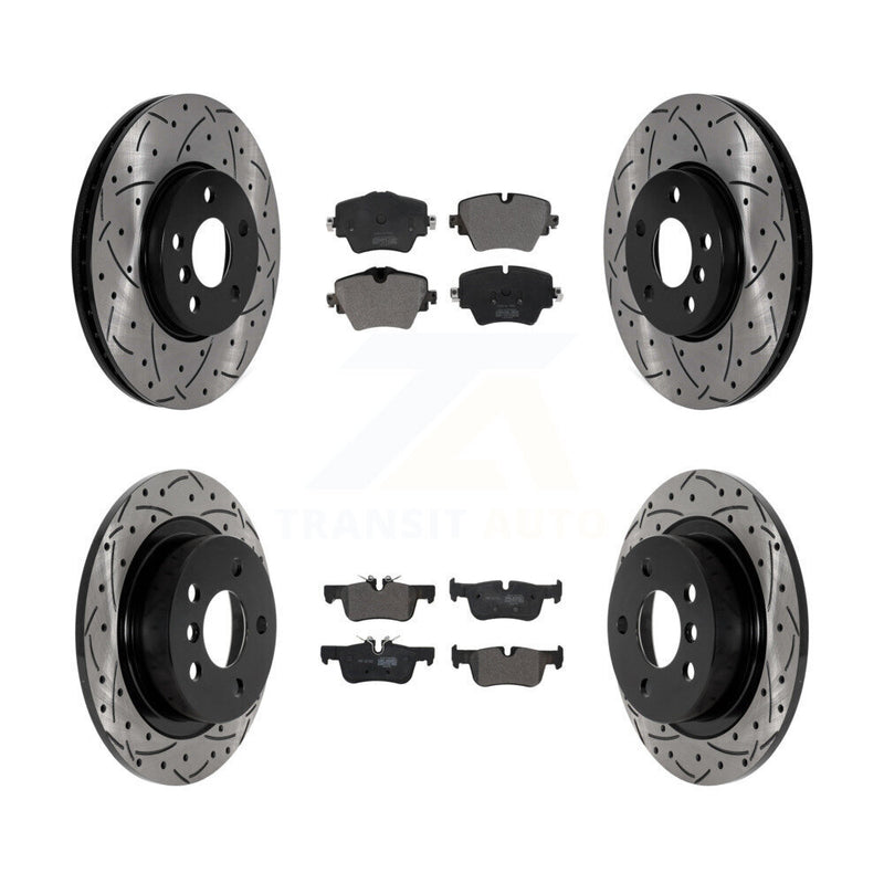 Transit Auto KDF-101024 Disc Brake Kit for 2016-2022 Mini Cooper Countryman, Mini Cooper Clubman - Front and Rear