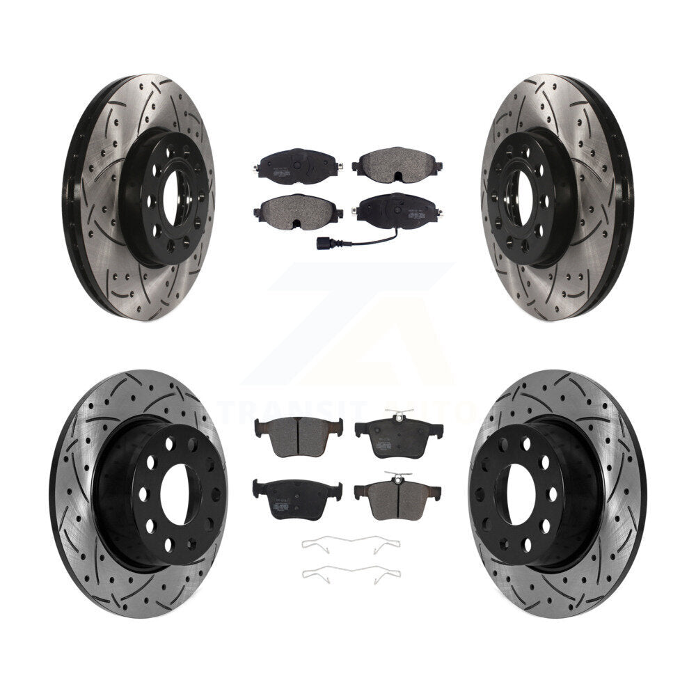 Transit Auto KDF-101026 Disc Brake Kit for 2019-2023 Volkswagen Taos, Volkswagen Jetta - Front and Rear