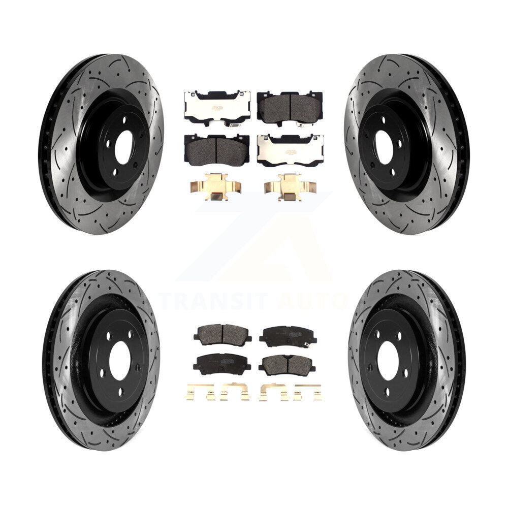 Transit Auto KDF-101027 Disc Brake Kit for 2020 Ford Mustang - Front and Rear