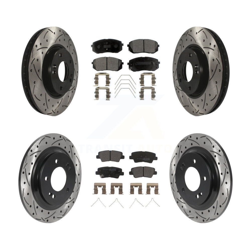 Transit Auto KDF-101030 Disc Brake Kit for 2017-2019 Kia Soul EV - Front and Rear