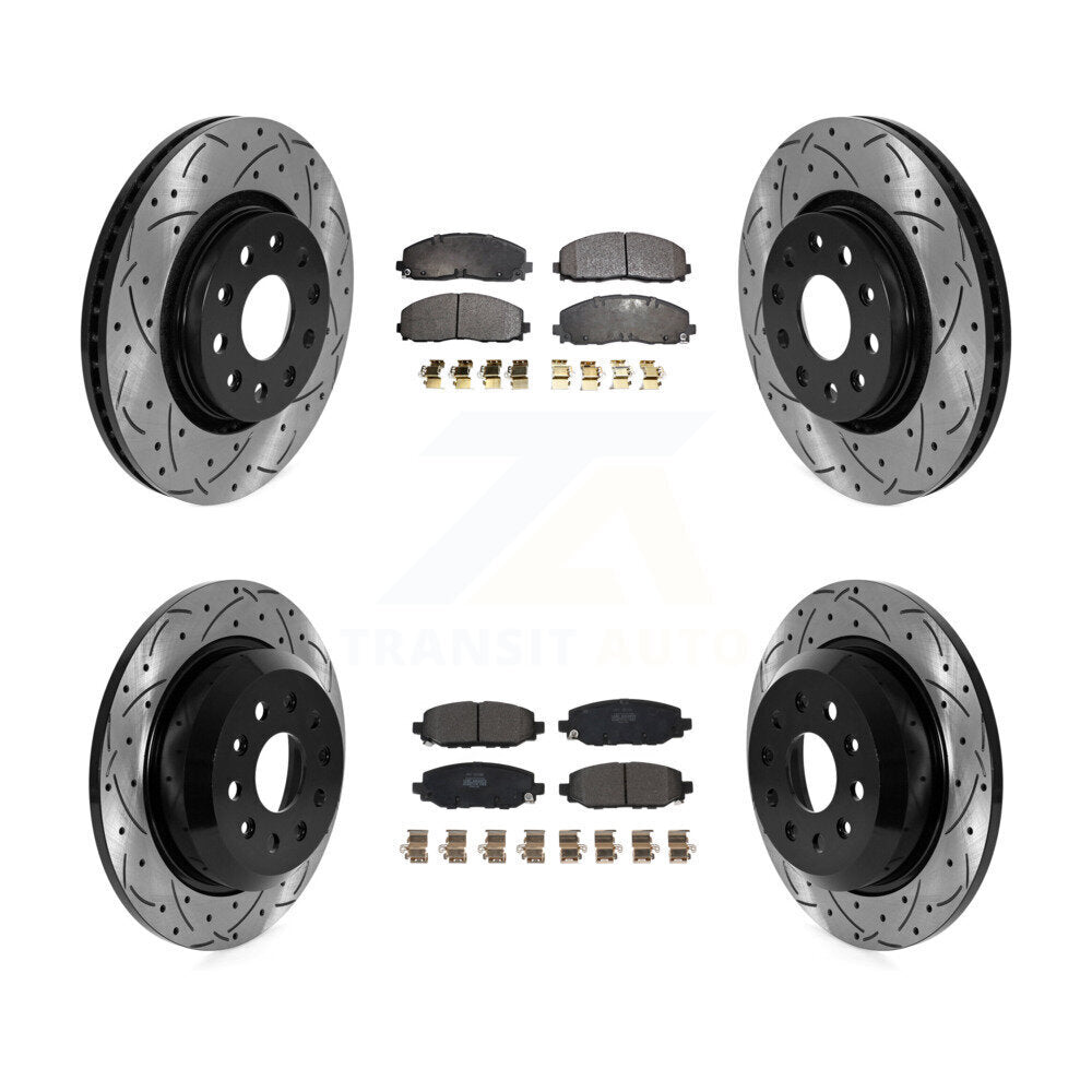 Transit Auto KDF-101041 Disc Brake Kit for 2018-2020 Jeep Wrangler - Front and Rear
