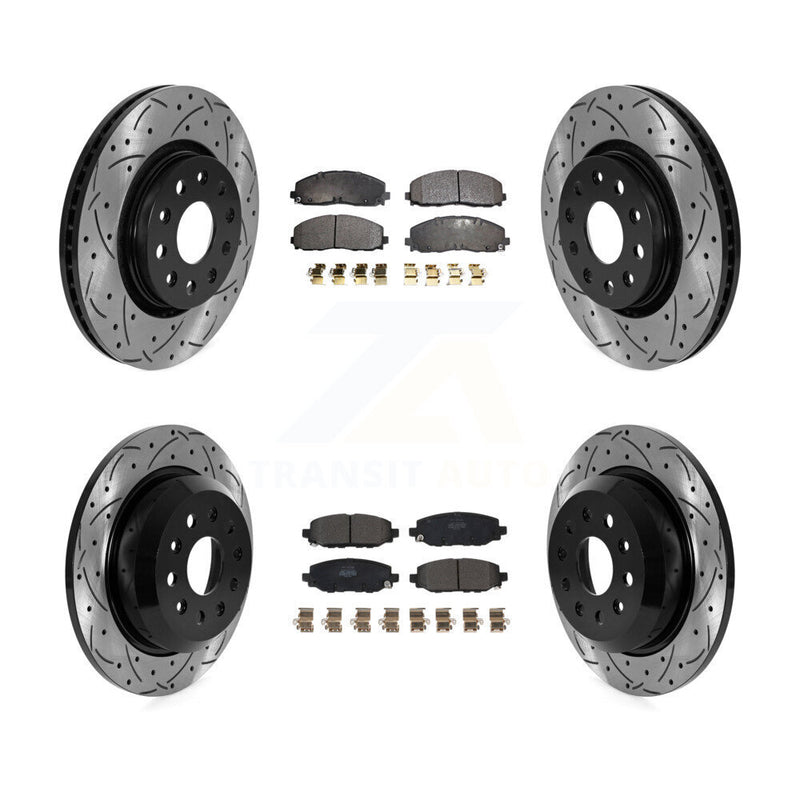 Transit Auto KDF-101041 Disc Brake Kit for 2018-2020 Jeep Wrangler - Front and Rear