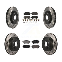 Transit Auto KDF-101042 Disc Brake Kit for 2019 Nissan Rogue Sport - Front and Rear