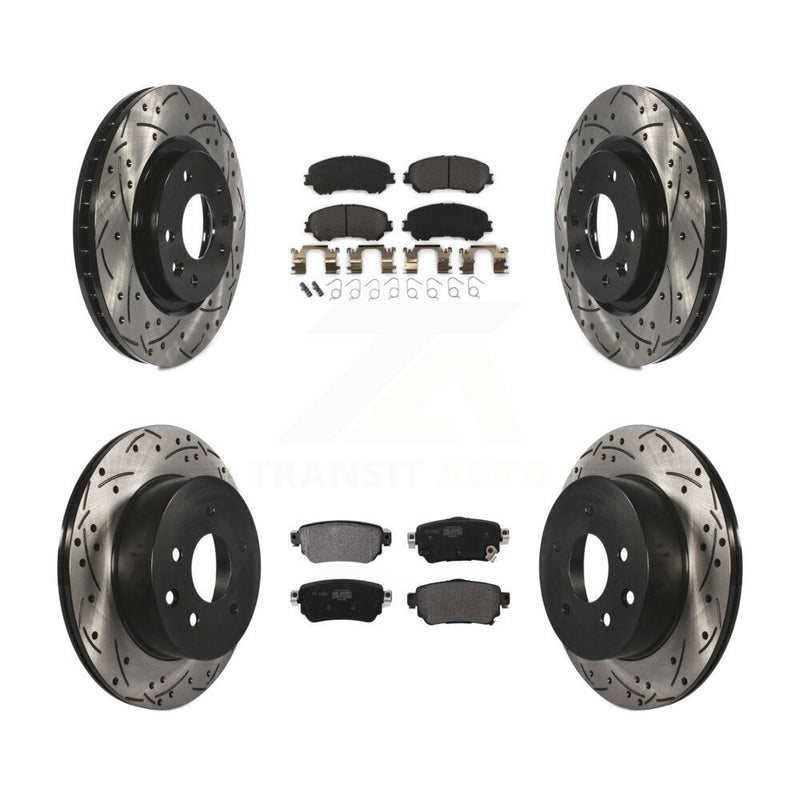 Transit Auto KDF-101042 Disc Brake Kit for 2019 Nissan Rogue Sport - Front and Rear