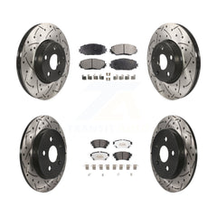 Transit Auto KDF-101046 Disc Brake Kit for 2019 Toyota Corolla - Front and Rear