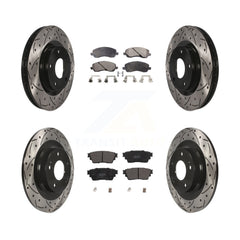 Transit Auto KDF-101047 Disc Brake Kit for 2017-2020 Mitsubishi Outlander - Front and Rear