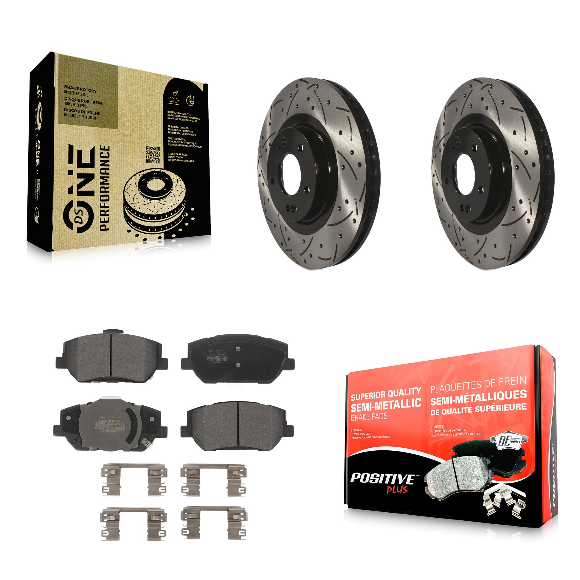 Transit Auto KDF-101060 Disc Brake Kit for 2019-2020 Hyundai Santa Fe - Front