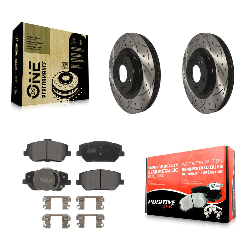 Transit Auto KDF-101060 Disc Brake Kit for 2019-2020 Hyundai Santa Fe - Front