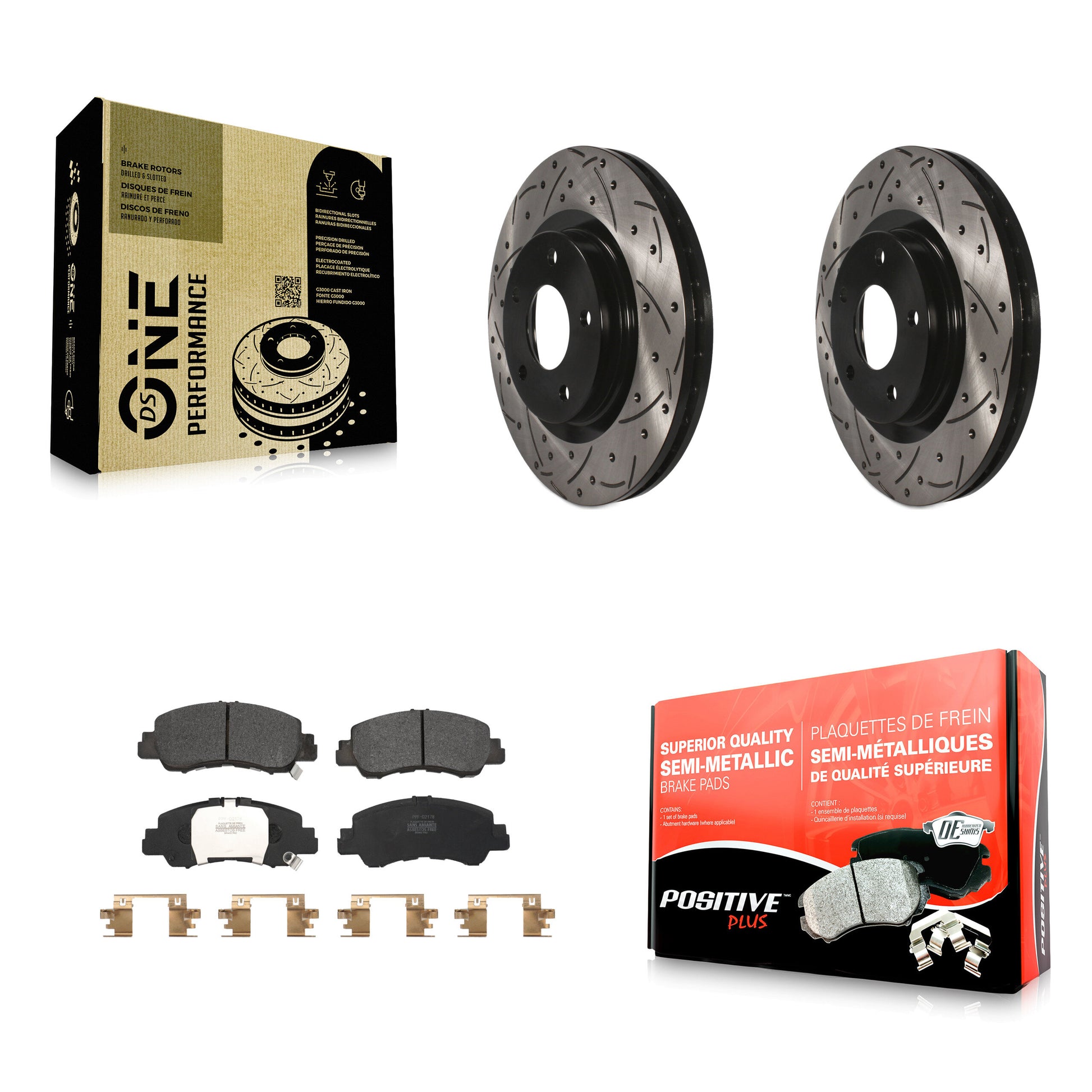 Transit Auto KDF-101061 Disc Brake Kit for 2018-2024 Mitsubishi Eclipse Cross - Front