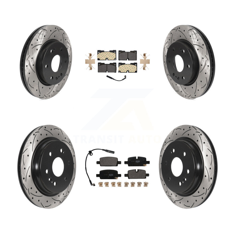 Transit Auto KDF-101064 Disc Brake Kit for 2020-2024 Chevrolet Silverado 1500 LTD, GMC Sierra 1500 Limited and More - Front and Rear