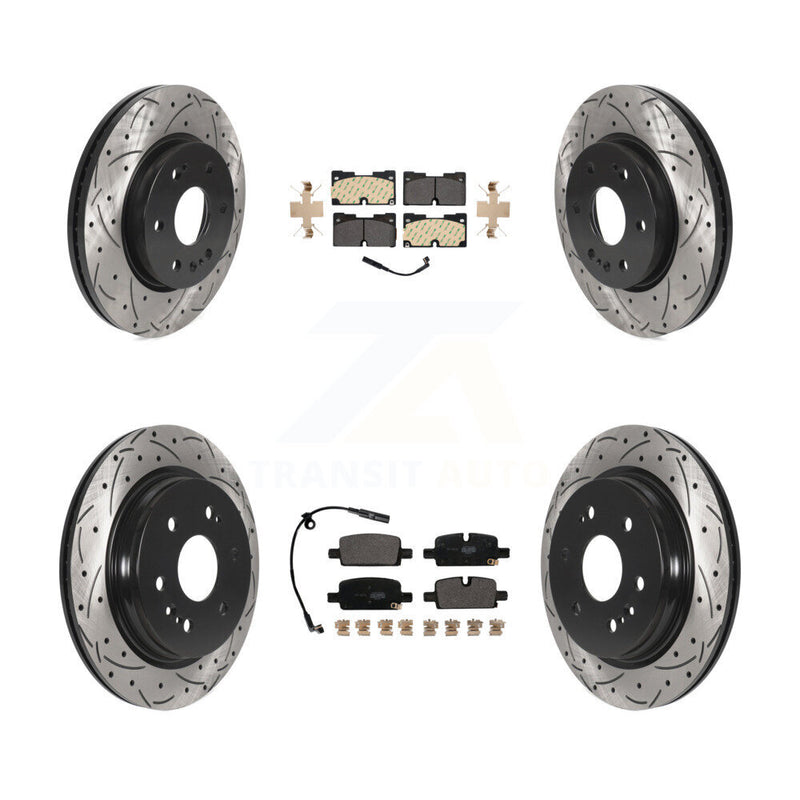 Transit Auto KDF-101064 Disc Brake Kit for 2020-2024 Chevrolet Silverado 1500 LTD, GMC Sierra 1500 Limited and More - Front and Rear