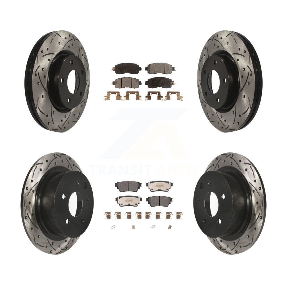 Transit Auto KDF-101066 Disc Brake Kit for 2019-2020 Nissan Altima - Front and Rear